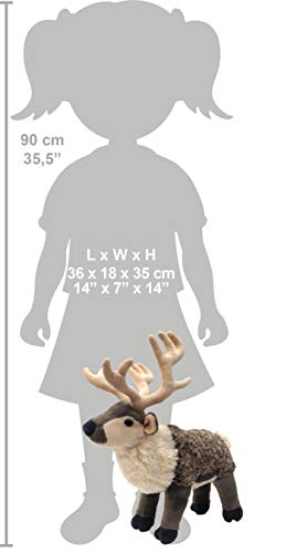 WILD REPUBLIC Cuddlekins, Reindeer, Stuffed Animal, Plush Toy, Gifts for Kids, 12 Inches