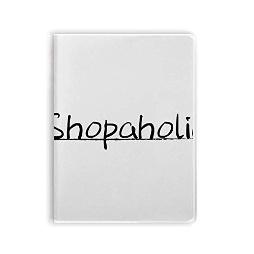 Carnet de notes Art déco élégant et souple au motif Shopaholic
