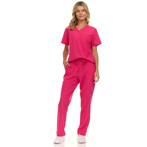 Nautica Scrubs for Women Set of 2 - Medical Nursing Stretch Top & Pants - image 5