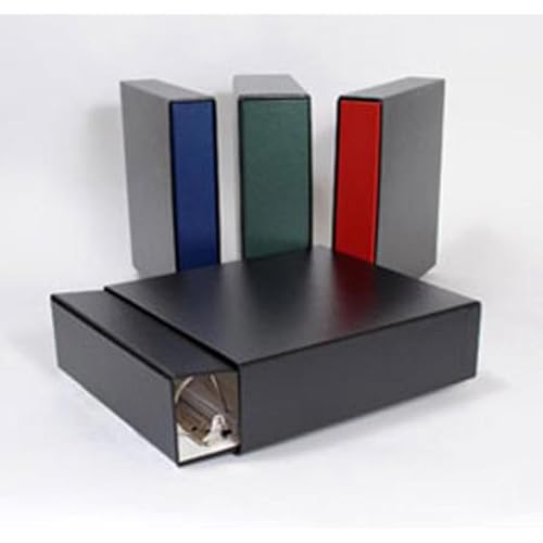 Archival Methods 2.5" Matching Three Ring Binder and Slip Case Set, Holds 10x11 Pages, Forest Green