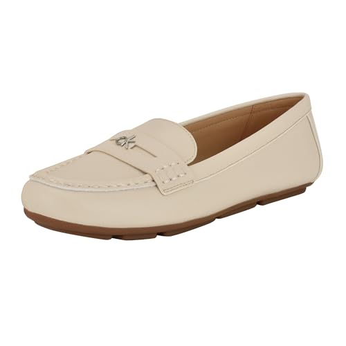 Calvin Klein Women's Lassa Loafer, Ivory 150, 10