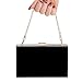 LAKSMI Clear Acrylic Clutch Bag for Women Small Clear Crossbody Fashion Purse Shoulder Handbag with Removable Chain Strap, Black