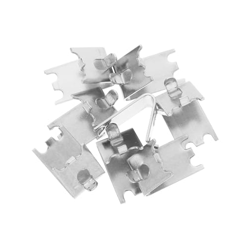 Angoily 8 Piezas Clips para Estantes de Congelador Acero Inoxidable Soporte Resistente para Refrigeradores Familiares Fácil Instalación Durable