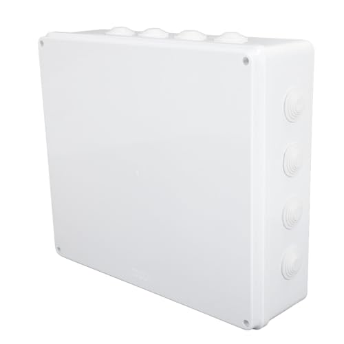 Boîte de jonction électrique ABS 400x350x120mm IP65 YWBL-WH avec couvercle pré-percé