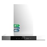 Cecotec Campana Extractora En forma de T 60 cm Bolero Flux TT 609500 Slim Inox A+++. Succión 829,5 m³/h, Hand Movement Control y Doble Booster, Filtros Lavables, Clase A+++, Heat Sensor