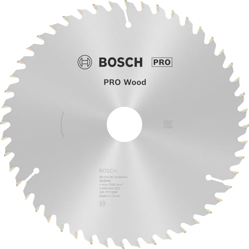 Bosch Professional Kreissägeblatt Optiline Wood (für Holz 210 x 30 x 2 8 mm 48 Zähne Zubehör Kreissäge) 2608640623 Grau
