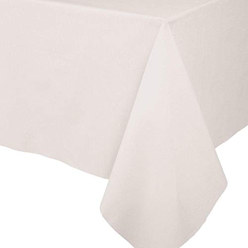 Caspari Paper Linen Solid Table Cover in Ivory, 1 Each, 5 ft. x 8 ft (101TCL)