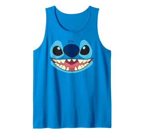Stitch Tank Top Disney Débardeur Grand Visage Lilo pour L'été