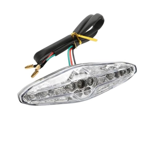 Feu arrière universel de frein moto 12V avec éclairage de plaque d'immatriculation