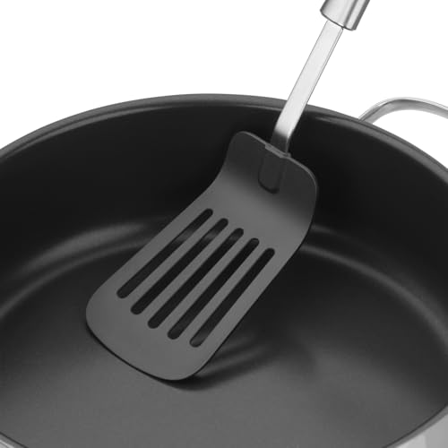 Silit Classic Line Pfannenwender Kunststoff, 35 cm, Edelstahl poliert, Kunststoffvorderteil, optimal für beschichtete Töpfe… – Ansicht 4