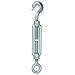 AB Tools Straining Screw/Turnbuckle Hook to Eye 2 Pack Galvanised Rigging M16 DK64