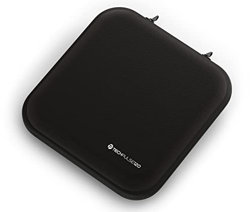 techPulse120 Schutzhülle Hülle Hartschalentasche Tasche Schale Case Bag für Externe DVD Blu-ray Laufwerke und Festplatten HDD Schwarz Cover