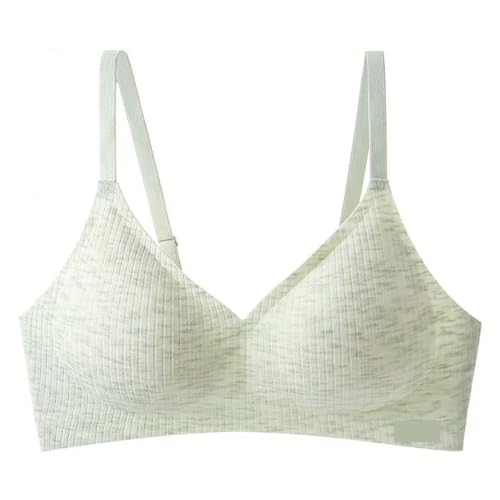 Sujetador Mujer Sujetador Push-up súper sin Aros for Pechos pequeños, diseño de Busto Ancho, Adecuado for Ropa Interior Femenina(Light Green,1XL)