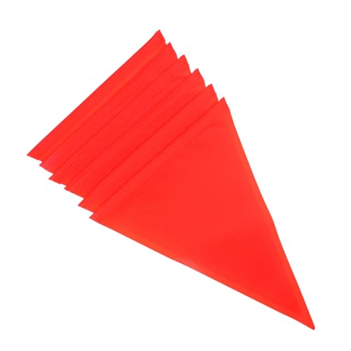 ibasenice 6Pcs High Visibility Reflective Bike Safety Flags Bright Triangular Warning Flags for Enhanced Cycling Safety Easy to Install and Carry for All Ages