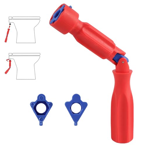 1 Set Toilet Seat Tightening Tool with 1 Replacement Heads,Universal Toilet Seat Spanner Plumbing Tool,for Removal, Installation, and Repair