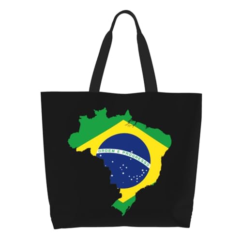 Flag Shoulder Tote Bag Patriotic Large Reusable Shopping Bags for Women Men Gym Yoga Beach Travel