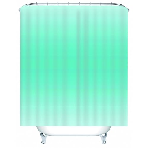 Rideau de douche textile cyan de qualité supérieure en polyester résistant avec œillets - 2