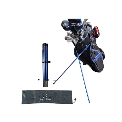 SMART GOLF STAND 2.0 Blue Smart Golf Bag Stand...