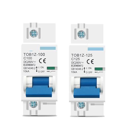Disjoncteur DC MCB 125A 250V courbe C pour sécuriser les panneaux solaires d'une maison autonome