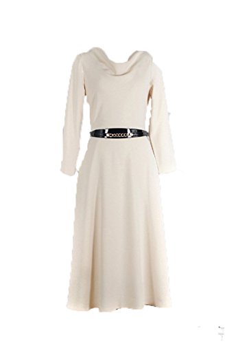 Robe à manches longues galbante YALI beige pour sculpter les hanches avec finesse
