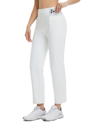 baleaf Women's Golf Pant Winter Fleece Lined Pants with Belt Loops Pockets Travel Work Casual2