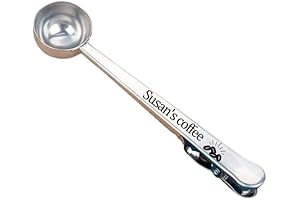 Personalized Tea Measuring Spoon and Bag Clip