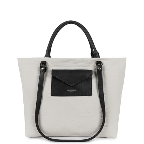 39 x 32 x 16 cm Lancaster Canvas Conscious, Borsa con Manico Lungo Adulti Unisex, GRISCLAI