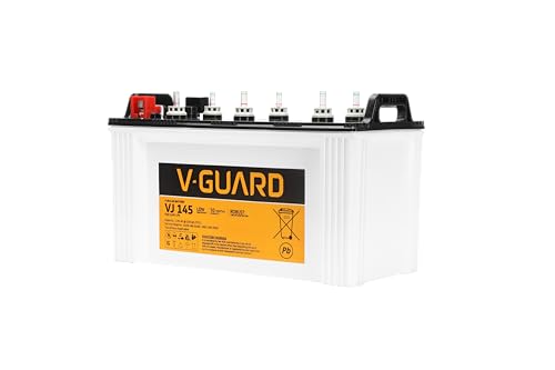Image of V-Guard VJ145 J Inverter Battery | Tubular Technology | High Backup Performance | 25 Month + 25 Month Warranty