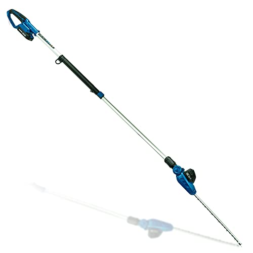 Hyundai 20V 410mm Cordless Long Reach Pole Hedge Trimmer 2Ah Li-Ion Battery - With Battery and...