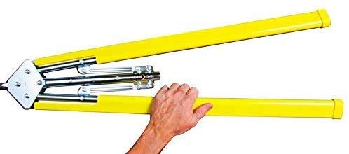 Jenlis Weed Razer Pro, Lake Weed Cutter, Large Pond Aquatic Plant Cutting Tool, Sharp Razor Blades Shear Cattail, Reed, Lilly & Chara Algae, Adjustable 30"-62” Inch Cut Width, 25' Foot Throw Rope #TOP7