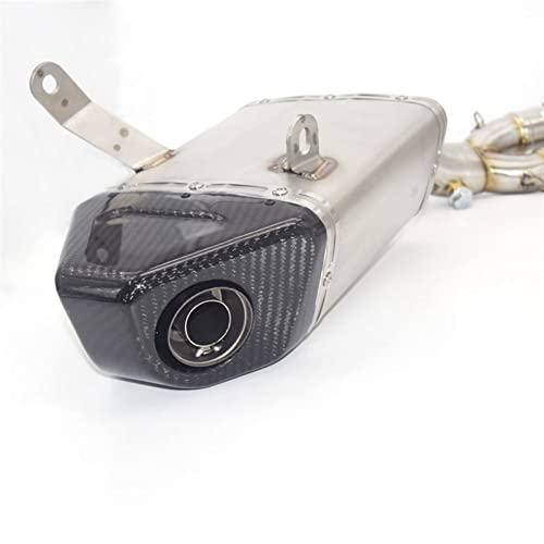 Línea de escape completa para Yamaha MT07 de acero inoxidable con acabado premium 3