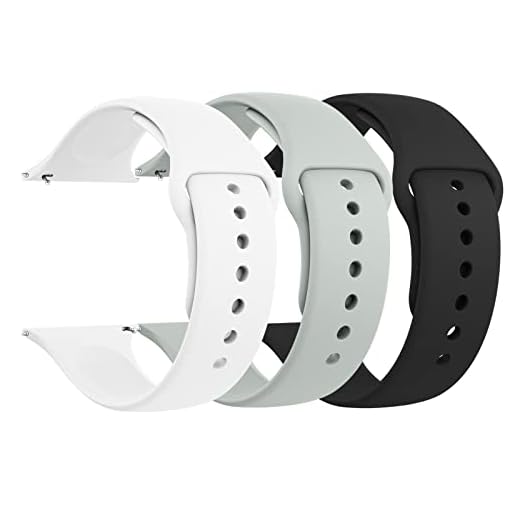 [3 PACK] Bands Compatible with Apple Watch Band 42mm 44mm 45mm, Sport Band Silicone Wristbands Women Men Replacement for iWatch Series 8 7 6 5 4 3 SE - White,Grey,Black, Large