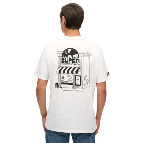 T shirt oversize Superdry Record Label - vue 4