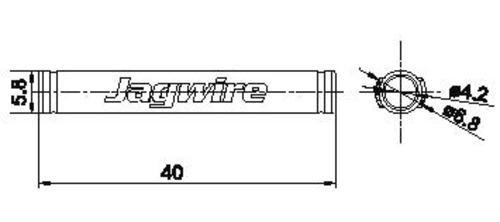 Jagwire Tube Tops Protection de Cadre 4 pièces Noir