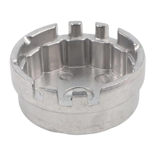 QOXEZY Chiave per filtro dell'olio in alluminio con 14 scanalature da 64,5 mm, strumento di rimozione per tappo filtro olio in plastica, compatibile con Corolla Prius Camry RAV4 e Lexus CT200h