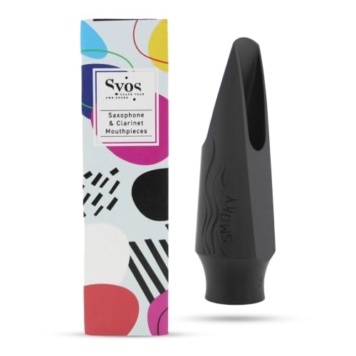 SYOS Tenor Saxophone Mouthpiece Smoky Tip 7 Warm Dark Tone Jazz & Soul