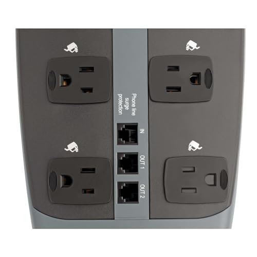 Protector eléctrico Tripp Lite TLP1008TEL 10 tomas 8 pies miniatura 6