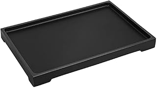 Luxspire Vanity Tray, Bathroom Tray Toilet Tank Storage Tray, Resin Kitchen Sink Trays, Vanity Countertop Organizer for Candles Soap Towel Perfume Holder Jewlery Dish, Marble Style -S- White Marble