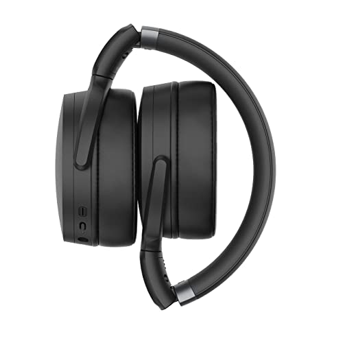 Image of Sennheiser HD 450BT Bluetooth 5.0 Wireless Headphone with Active Noise Cancellation - 30-Hour Battery Life, USB-C Fast Charging, Virtual Assistant Button, Foldable - Black (Renewed)