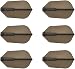 Cosmo Darts 6 Pack Fit Flight - Slim Dart Flight (Smoke)