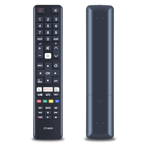GOUYESHO CT-8053 Ersatz Fernbedienung für Toshiba TV CT8053 RC48121 43U5663DG 49U5663DG 49U6663DG 49U6763DG 55U6663DG 55U8663DG 55U7763DA 65U6663DG 65U6763DG 65U8663DG 48U7653DB