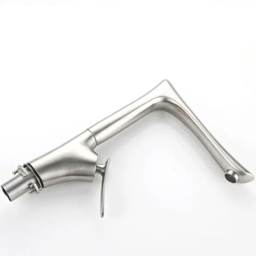 Robinet de cuisine mitigeur double commande eau chaude et froide inox 304 - 6