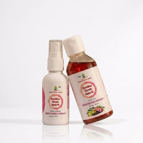 Image of Hair Oil and Serum Combo | Herbal Hair Care Kit (Hair Oil 100ML + Hair Serum 50ML) | Helps Improve Smoothness, Shine & Manageability | Non-Sticky Daily Use for Men & Women