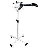 Flying Pig High Velocity Dog Pet Stand Grooming Dryer w/Variable Air Speed & Heat (White w/Teal Logo)