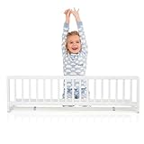 Geuther Bettschutzgitter Holz | Rausfallschutz Bett für Kinder | Bettgitter als...