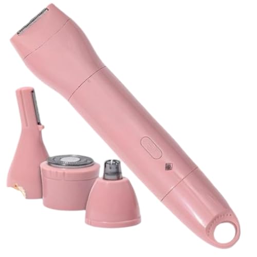 SQUADO Rasoio Elettrico 4 in 1 da Donna - Depilatore Multifunzione per Viso, Corpo, Gambe, Bikini, Ascelle e Sopracciglia - Rimozione Peli Indolore