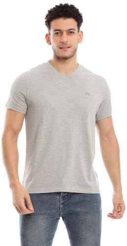 Premium Classic Men’s V-Neck T-Shirt | Ultra Soft, Breathable Cotton Modal Stretch Mens T-Shirt | Tag Free (Made in Egypt) - Image 4
