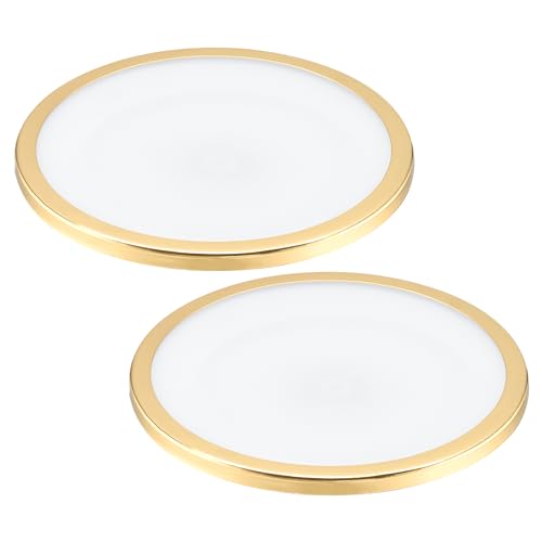 PATIKIL 5 Inch Inner Dia. Lampshade Diffuser, 2 Pieces Dustproof Dust Protection Cover Acrylic Board for Barrel Lamp Shade