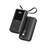 - Mini Size yet Powerful: 10,000mAh only 7.05oz,it’s about the size of a Snickers bar – small enough to slip into your pocket, yet powerful enough to keep your devices charged on the go! With 2 output ports and 2 input ports, this power bank supports...