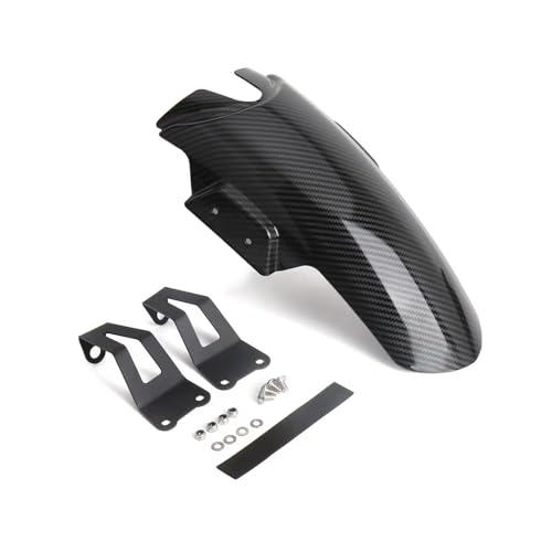 DZNEFYUP Guardabarros de Motocicleta para Moto Guzzi V100 para Mandello V100 2022-2023 Guardabarros Delantero De Motocicleta Extensión Extensora De Guardabarros(Fibra de Carbon)